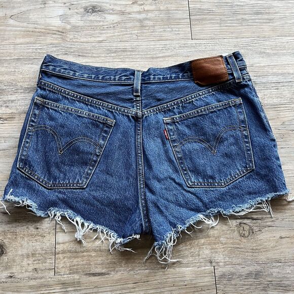Levi's Denim Shorts 30 Vintage Cutoffs Blue - Picture 1 of 8